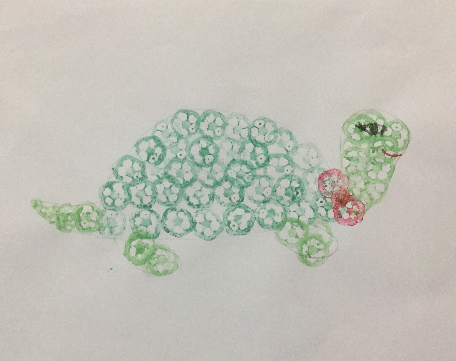 TeacherBuddyMom Printmaking Using Vegetables