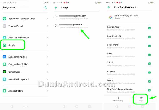Cara Tambah Dan Hapus Akun Google Di Realme 3 Pro Dunia Android