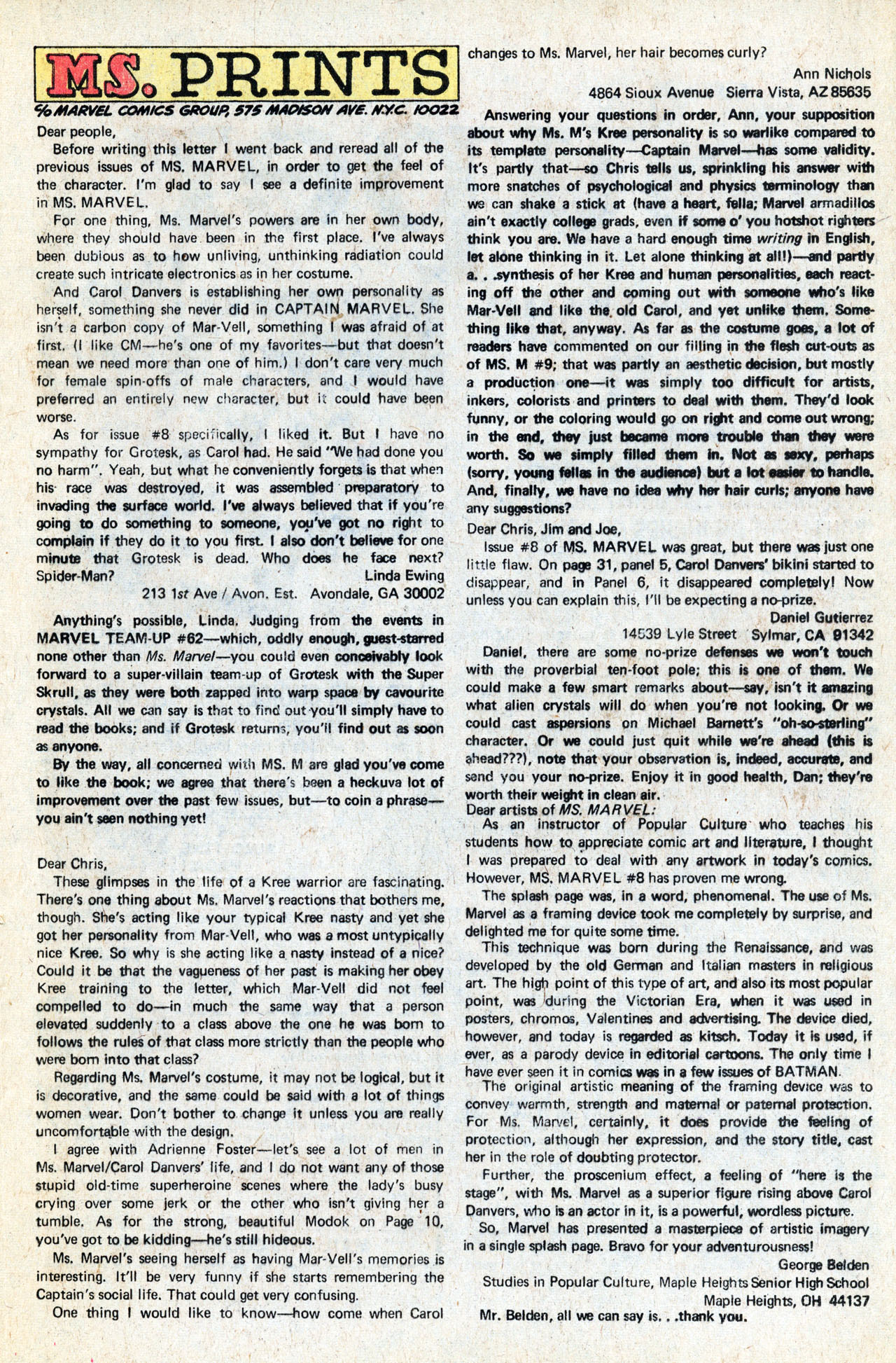Ms. Marvel (1977) issue 12 - Page 21