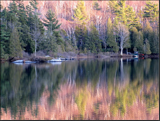 Colours reflected on Sugarloaf Pond