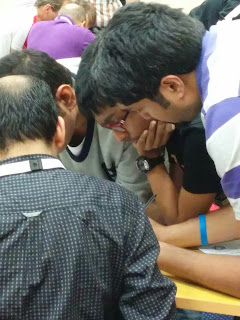 Team India during Team round at World Sudoku Championship, Senec 2016
