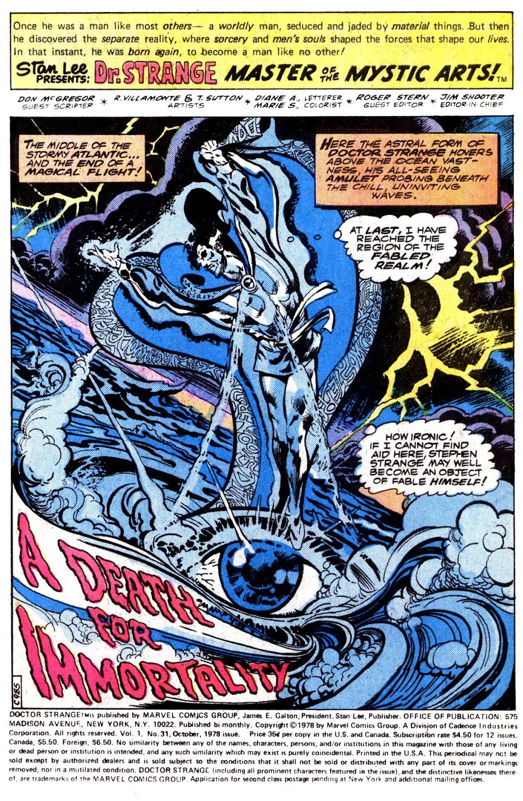 Doctor Strange (1974) issue 31 - Page 2