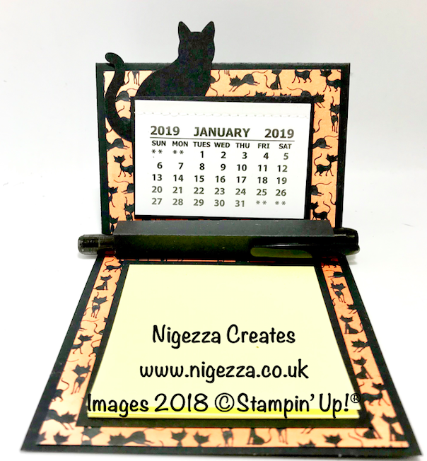 Nigezza Creates Craft Fair Idea Desk Calendar, Post It Note, Pen Holder
