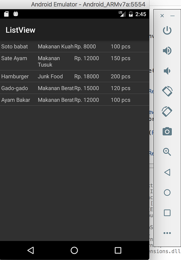 Tutorial Xamarin Android : Custom List View