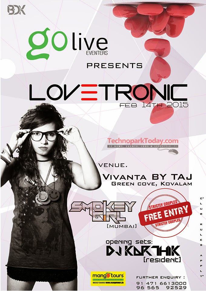 Valentines Day DJ Party At Kovalam Taj 2015 