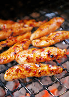 Chili Lime Chicken Tenders Recipe - only 4 simple ingredients! Chicken, sweet chili sauce, lime juice and honey. Tons of great flavors! We ate this two days in a row - can't get enough of this simple grilled chicken recipe!