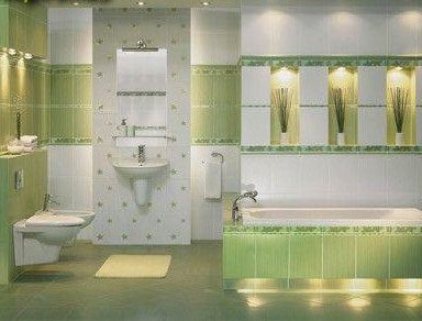 10 Baños decorados con verde - Colores en Casa