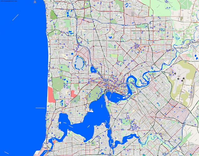 Mapa de Perth