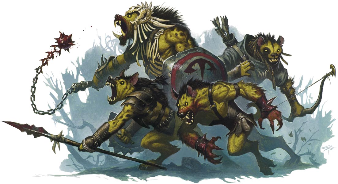 Hordes of Witherlings: Undead gnolls who act as... 