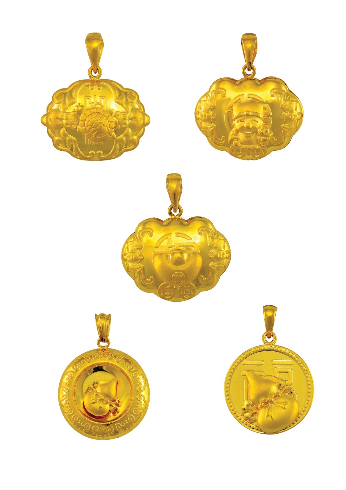 Wah Chan Gold & Jewellery GOOD LUCK PENDANTS These auspicious jewellery transcend time and