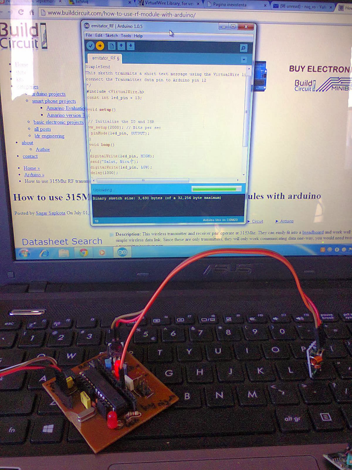 Nicu FLORICA (niq_ro): Module de transmisie/receptie radio si... Arduino