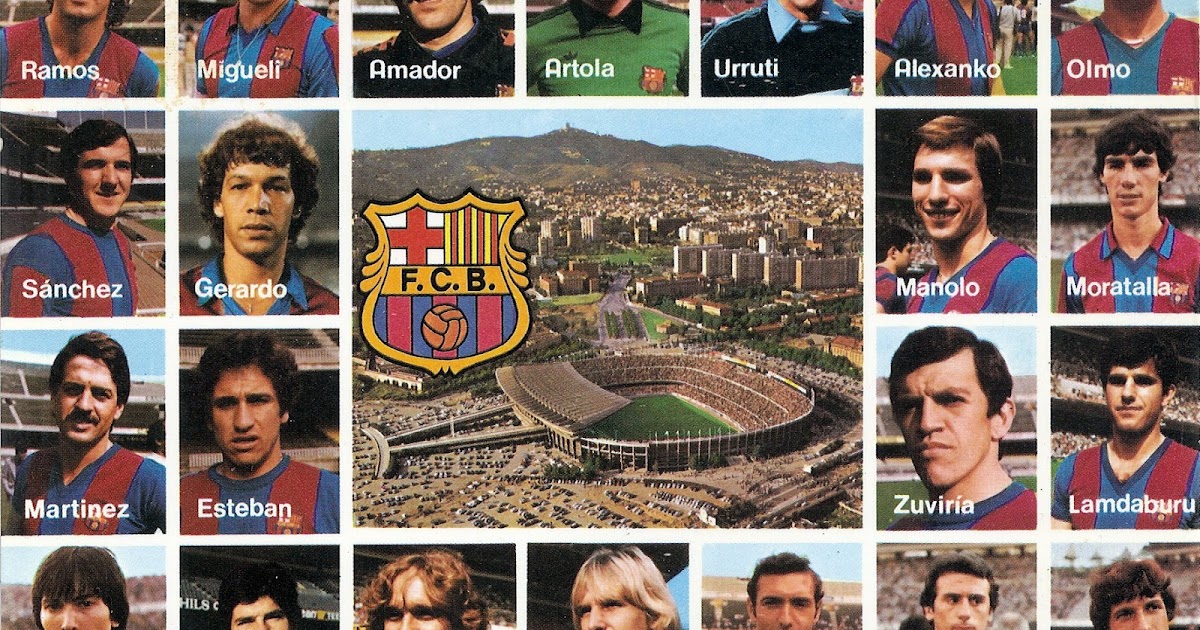 THE VINTAGE FOOTBALL CLUB F.C BARCELONA 198182.