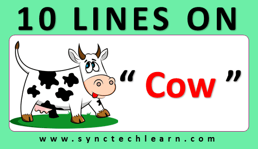 10 lines on Cow in English - Few lines on Cow