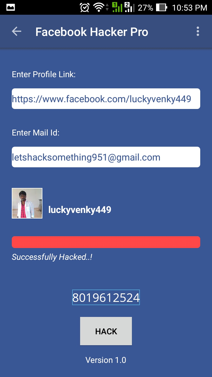 Hack Facebook Account Password No Download