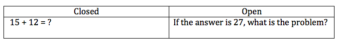 LISD Elementary Math: Open Questions