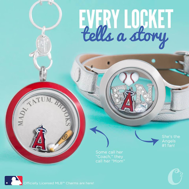 Anaheim Angels Origami Owl Living Locket | Shop StoriedCharms.com and create your locket today!