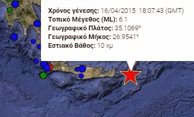 Ισχυρός σεισμός 6,1 ρίχτερ ταρακούνησε τη μισή Ελλάδα!