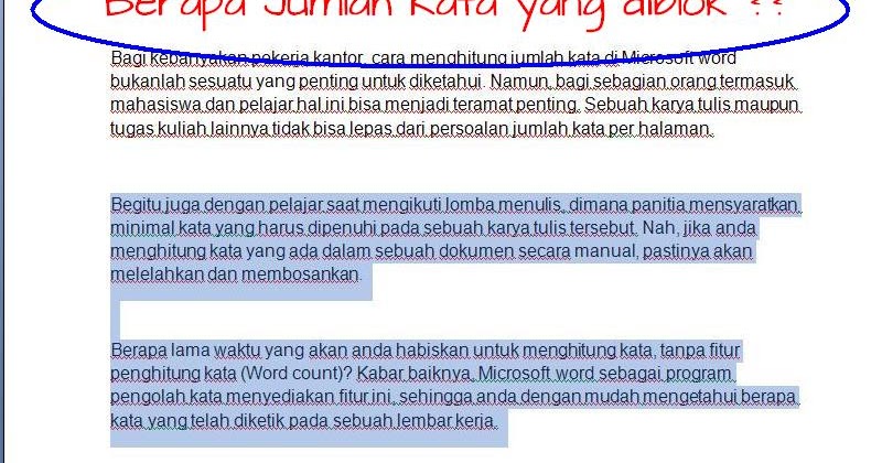 Cara Menghitung Jumlah Kata Di Ms Word 2003 2013 Tutorial Gadget