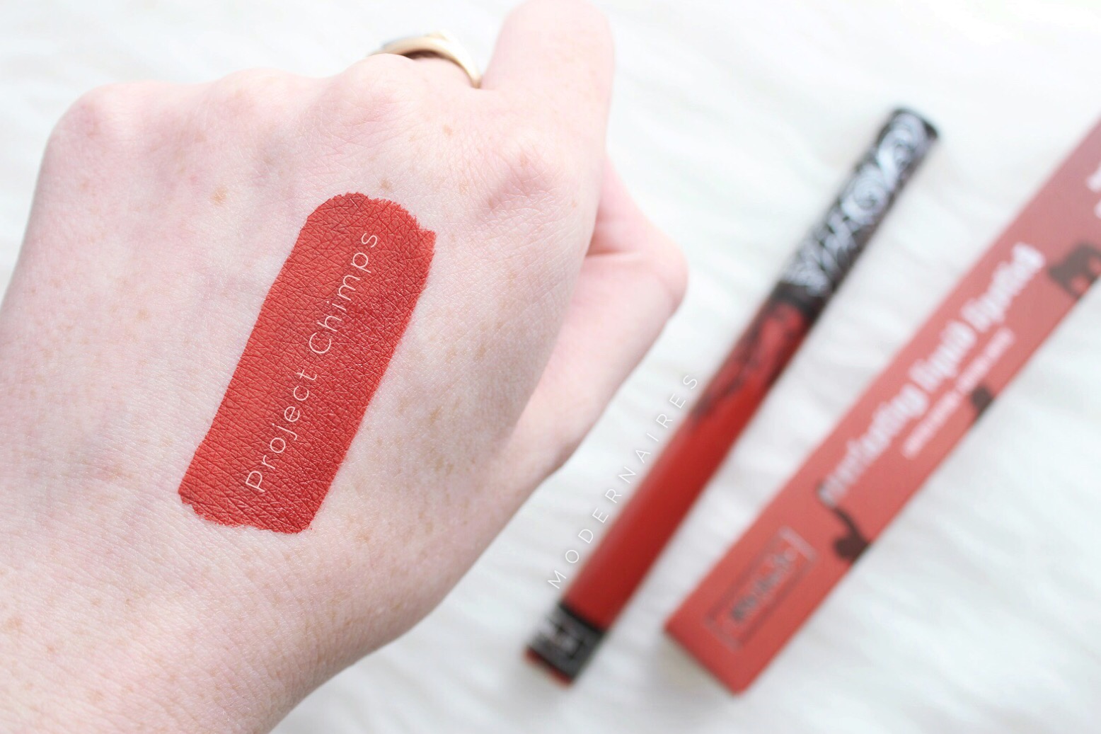 Swatches | KAT VON D Everlasting Liquid Lipstick in Project Chimps — Available Now! | Modernaires: Swatches | VON D Everlasting Liquid Lipstick in Project Chimps — Available Now!