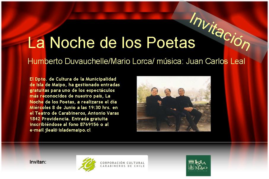 La Noche De Los Poetas Presentaciones