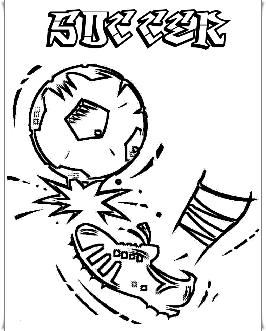 AUSMALBILDER - Deutschland: Ausmalbilder Fußball