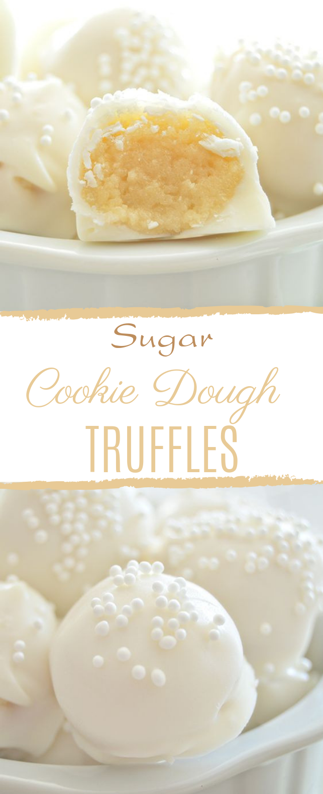 Sugar Cookie Dough Truffles #delicious #dessert