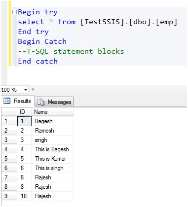 Microsoft Business Intelligence: Error Handling in SQL Server