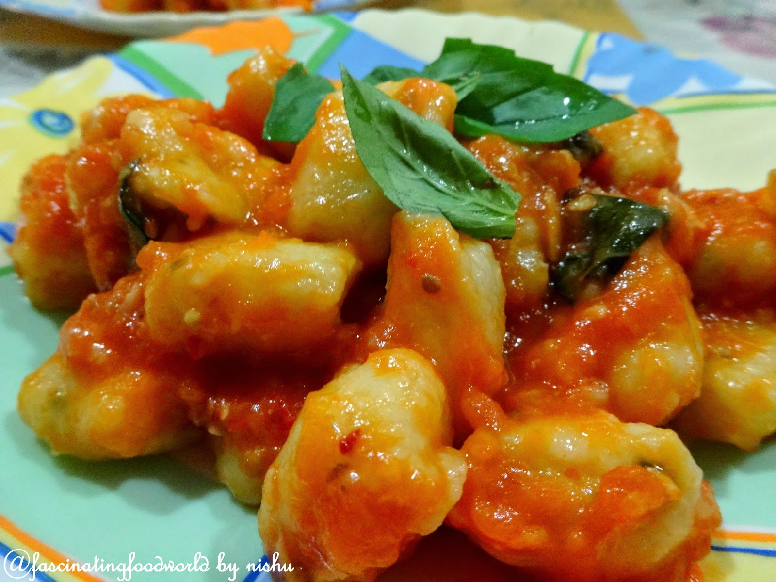 Gnocchi (hand made pasta) in Marinara sauce!