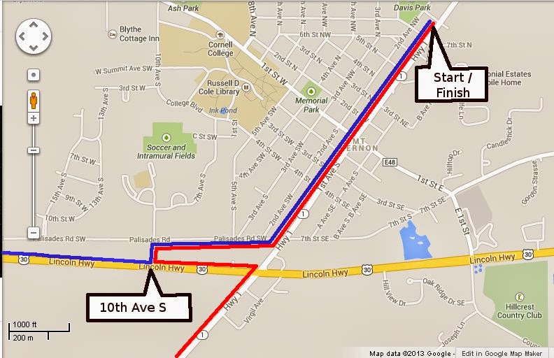 Moonshine Metric Road Construction Detour Details