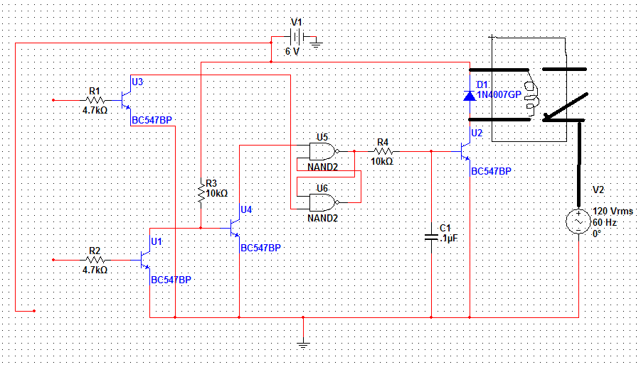 Some Projects: water pump control circuit design