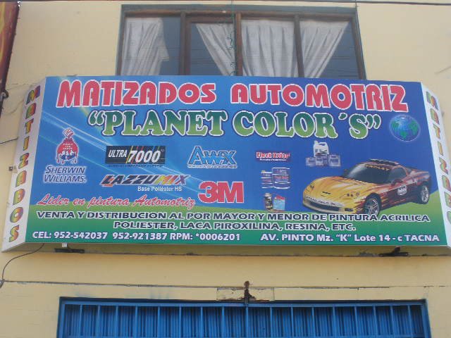 Pinturería Automotriz Planet Colors