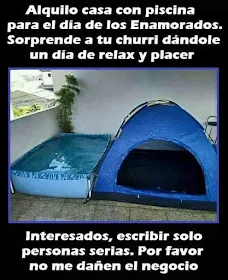 Alquilo casa con piscina, San Valentín, sorprende a tu churri dándole un día de relax y placer, interesados, escribid sólo personas serias, por favor, no me dañen el negocio