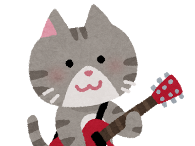 画像をダウンロード かっ��いい 猫 ギター イラスト 146242