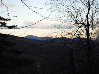 View from Glen Boulder Brook Cascades in Pinkahm Notch NH