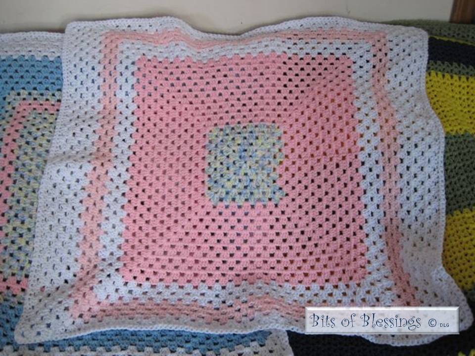 Bits of Blessings TM Granny Square Baby Blankets
