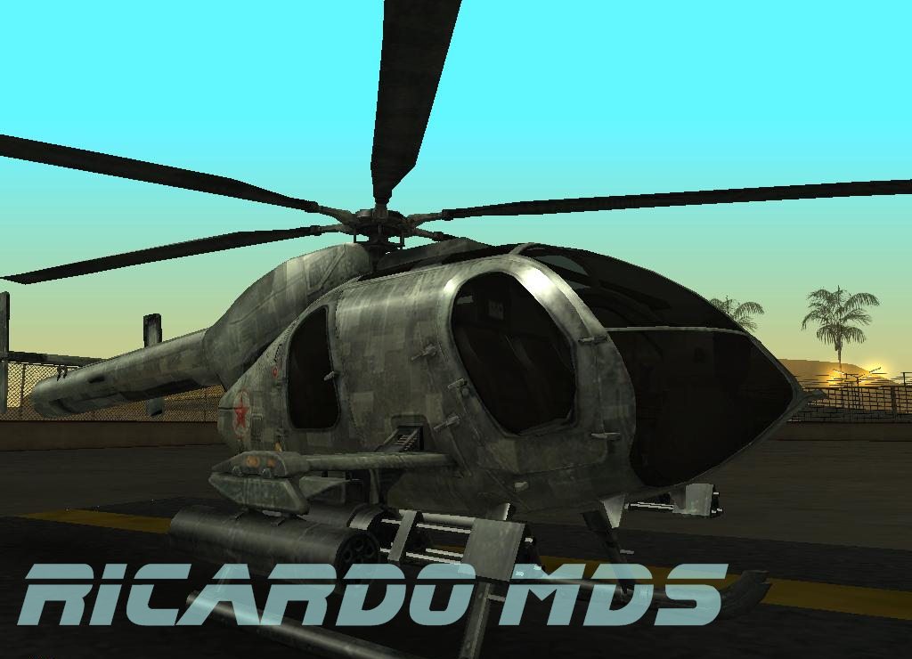 Mods para um helicóptero de Combate para o GTA San Andreas