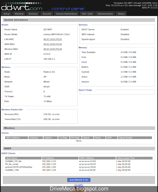 Nos conectamos via ethernet a nuestro router ddwrt