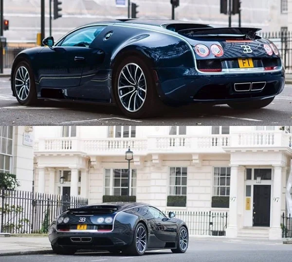 Bugatti Veyron Super Sport Blue Carbon Edition patente F1 Kahn