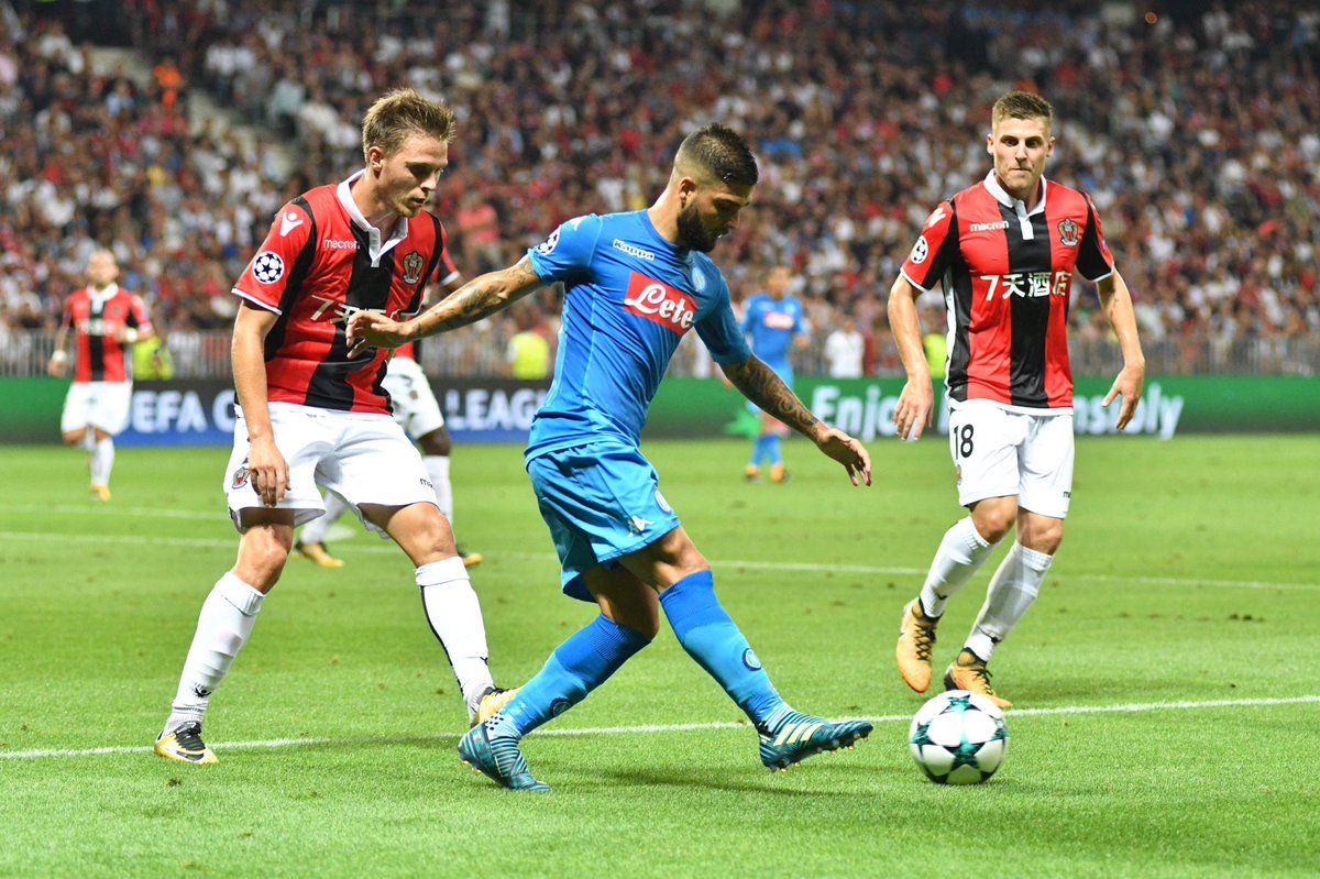 Nizza-Napoli 0-2, Callejon e Insigne mandano la squadra nelle urne dei sorteggi di Champions League Nizza-Napoli 0-2, Callejon e Insigne mandano la squadra nelle urne dei sorteggi di Champions League