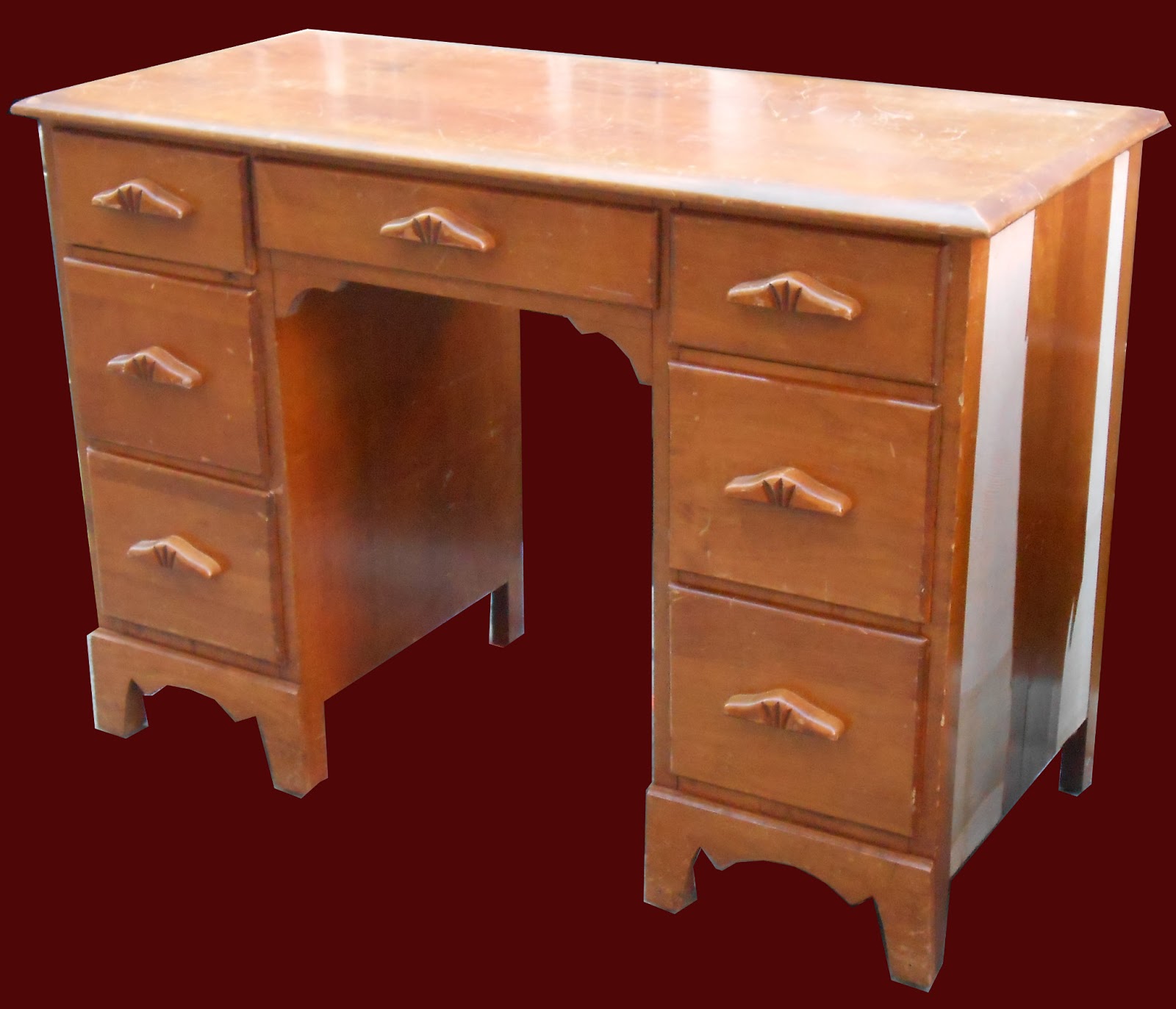 Uhuru Furniture & Collectibles Small Maple DeskSOLD