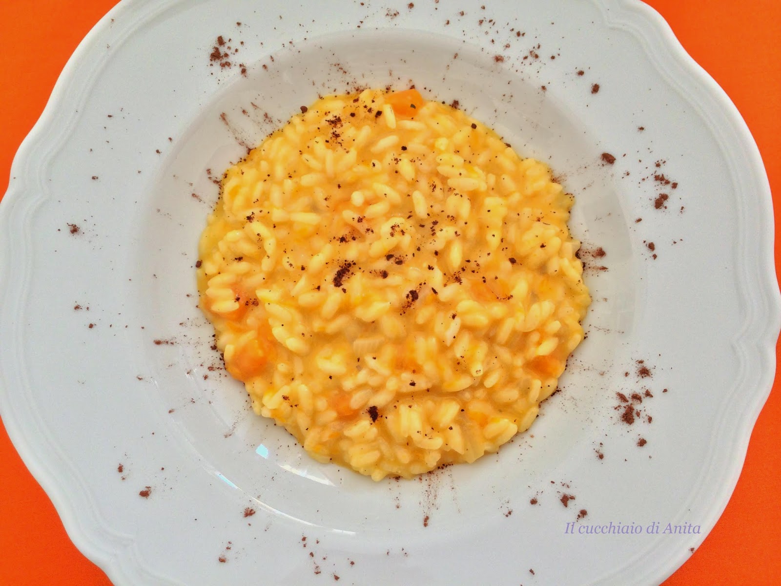 risotto alla zucca e cacao