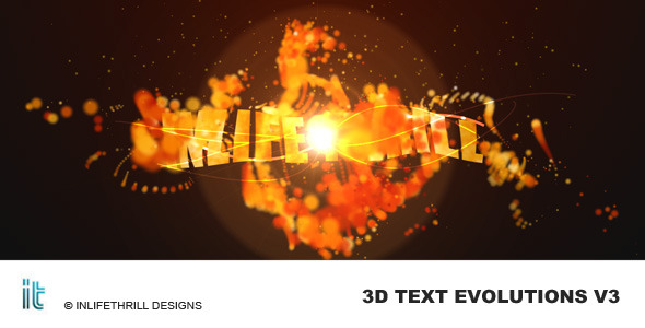VideoHive 3D-TextEvolutions V3 - Fire