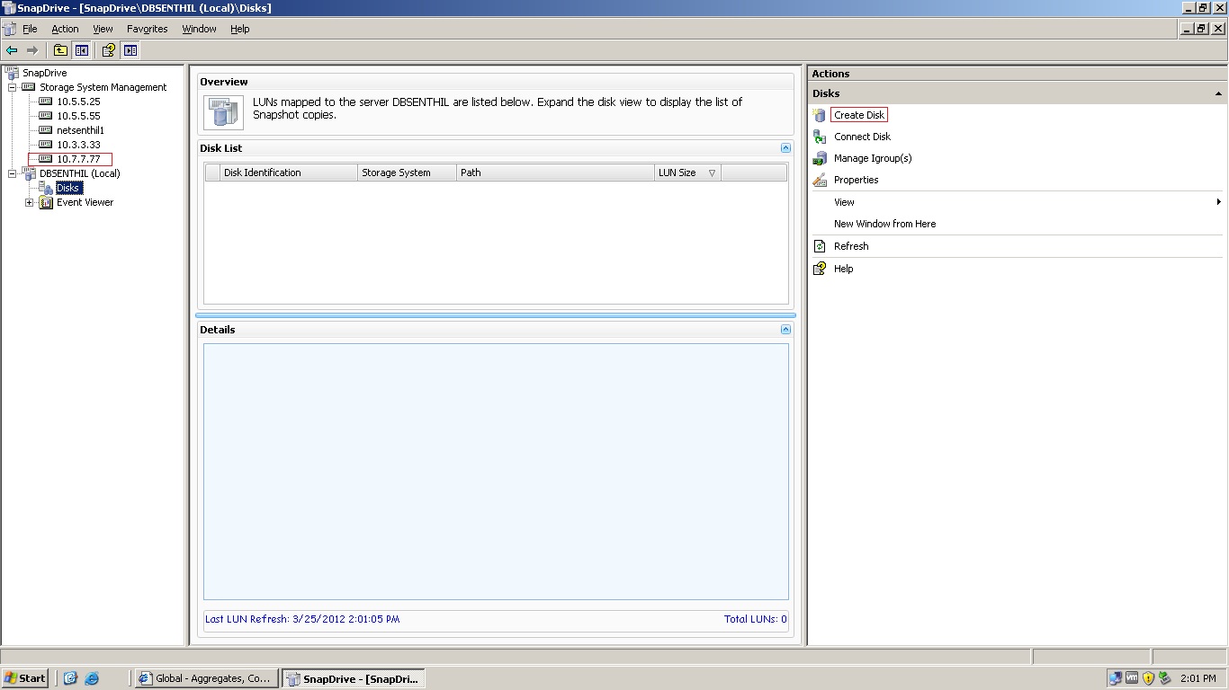 Storage area networks NetApp Snap Drive Configuration