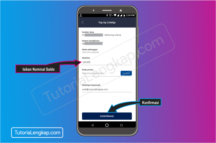 Tutorialengkap 6 cara isi saldo LinkAja atau Tcash dengan Aplikasi Brimo Bank Bri secara Online