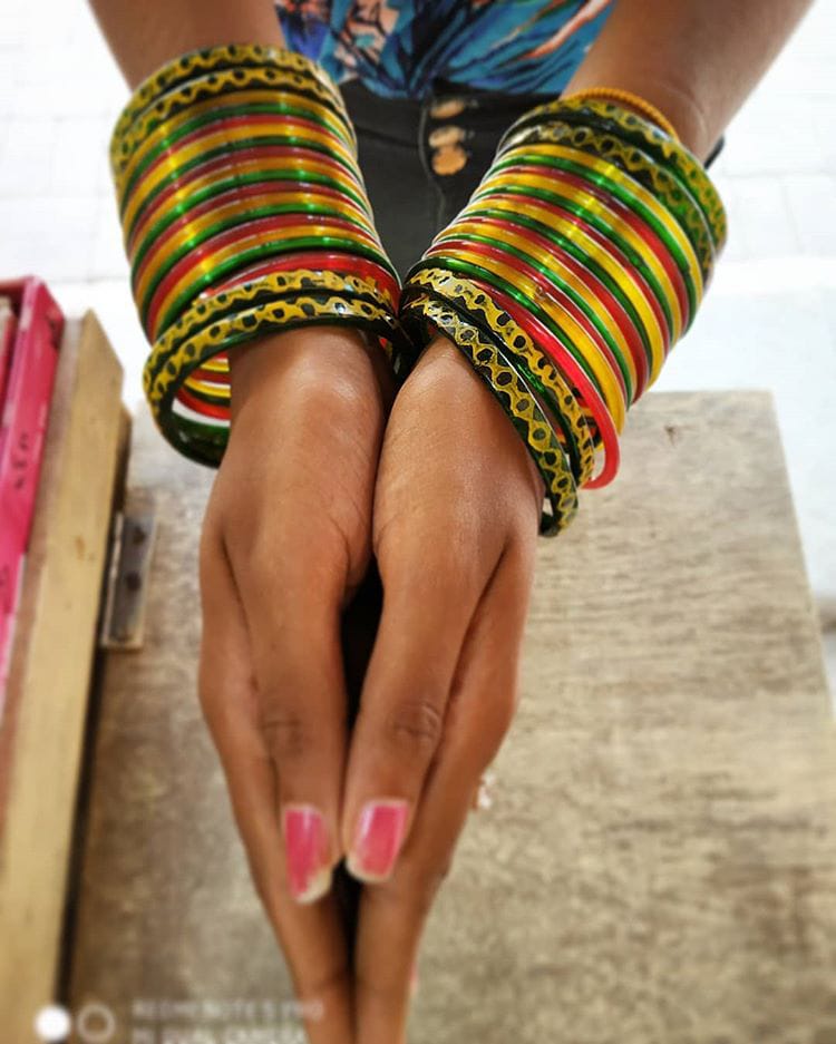 A wristful of bangles Chuddo