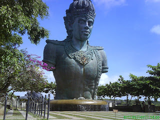 Statue of Lord Vishnu at Garuda Wisnu Kencana Park in Bali
