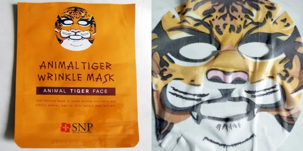 Animal Tiger Wrinkle Mask.