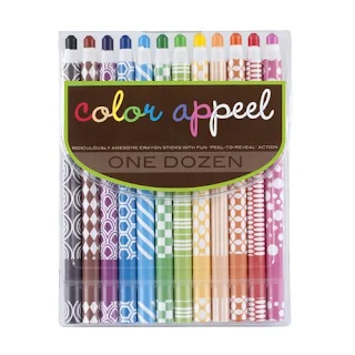 Peelable Crayons - gift ideas for kids who love to doodle, write, and draw from And Next Comes L