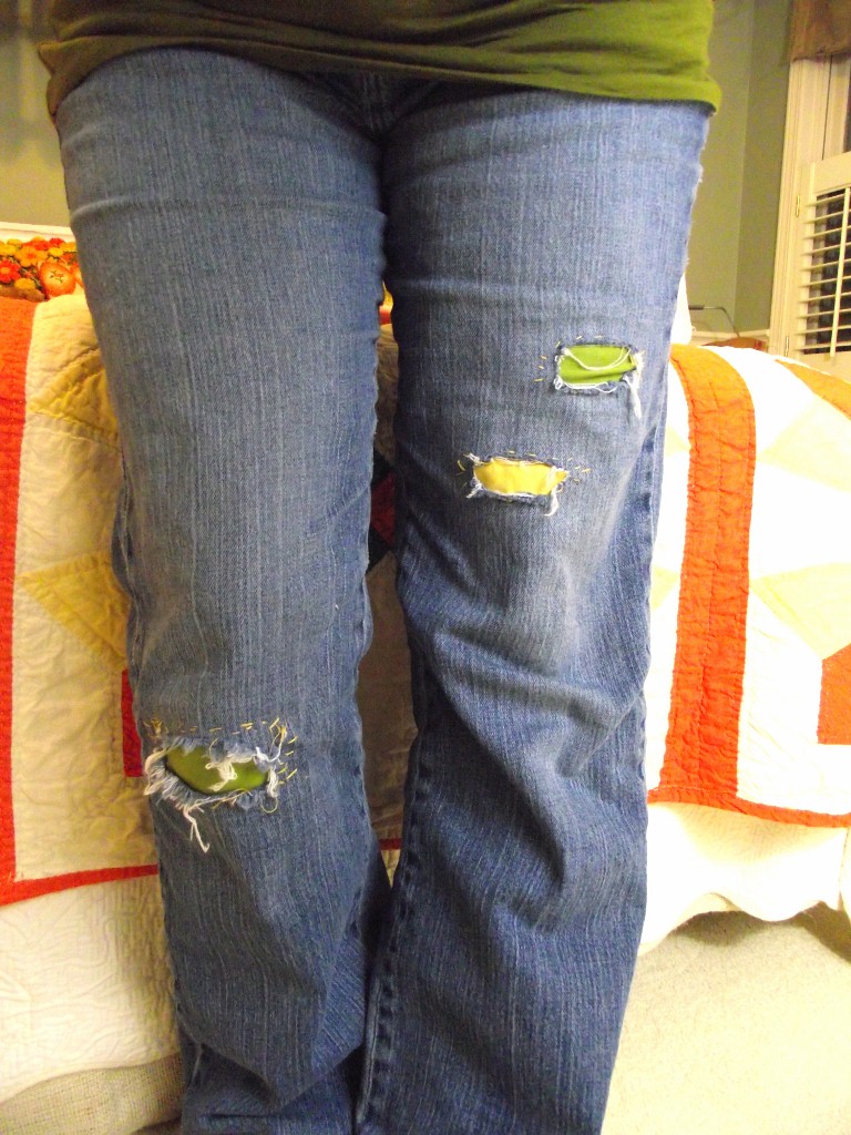 A Place for Margo's Stuff: Favorite Old Pair of Jeans-Made new again