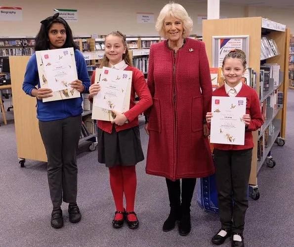 The Duchess of Cornwall visited North Swindon Library and the Lyndhurst Centre